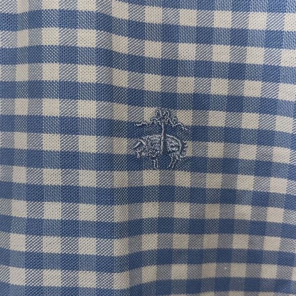 Brooks Brothers Regent Non-Iron UNC North Carolina Tar Heels Supima Gingham XL - Picture 3 of 6